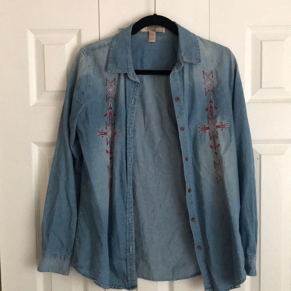 Jean Button Down